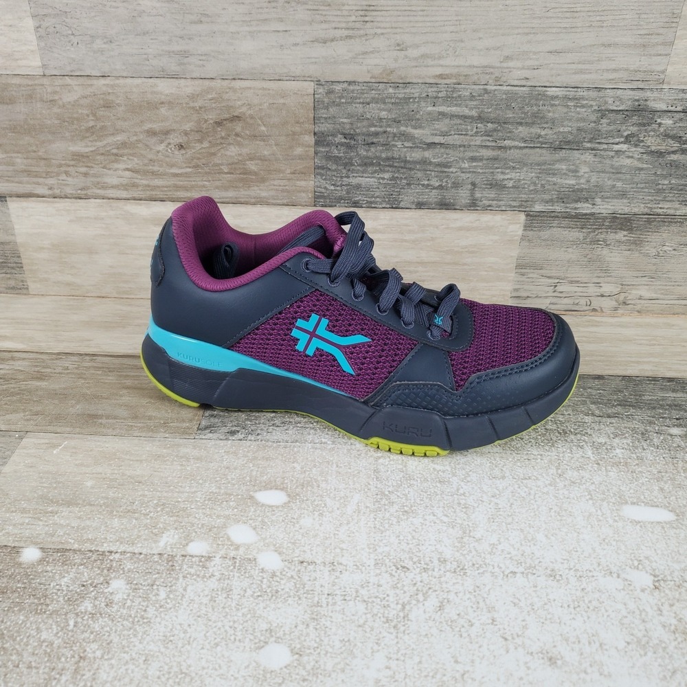 KURU Quantum‎ 2.0 Womens Shoes Sz 5 W Electric Grape Midnight Blue Mesh Sneakers